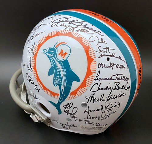 Casco Undefeated Team 1972 firmado Miami Dolphins F/S TK autografiado por PSA Shula - Imagen 5 de 9