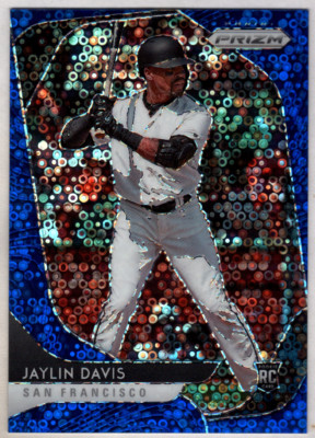 Jaylin Davis 2020 Panini Prizm Quick Pitch Blue Donut RC /199
