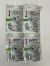 LOT OF 4 Legrand On-Q Cat 5e RJ45 Keystone Coupler White WP3451WHV1