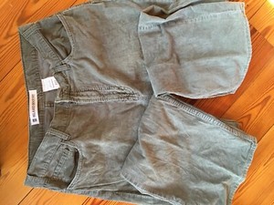 Mens Gap Relaxed Boot Fit Green Corduroy Pants