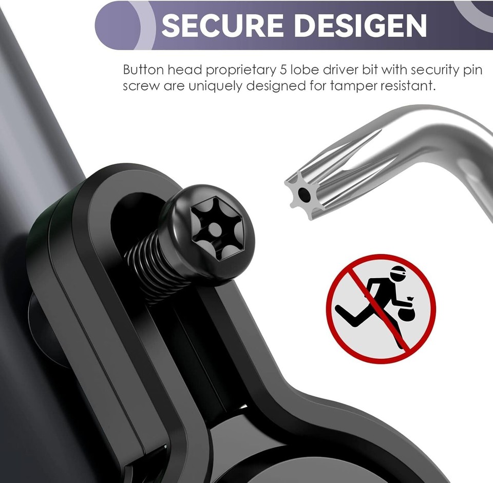 Airtag Bike Holder, Hidden Bicycle GPS Tracker Anti Theft Aluminum