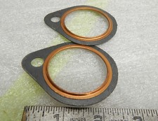 Pair Exhaust Gasket Harley Shovelhead FX FLH Wi Glide superglide Low rider 66-84