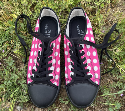 Unbranded Mini Mouse Sneakers US Woman's US 7/EU 38 Black Sole & Laces