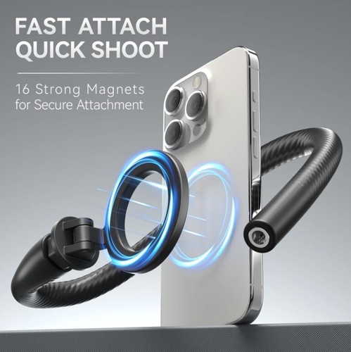 Magnetic Plate Flexible Arm Phone Mount for iPhone / Samsung / Google - 第 12/12 張圖片