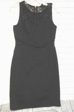 Forever 21 Womens Black Large Sheath Dress Boat Neck Sleeveless Witchy Y2K 