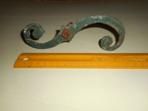 Vintage Schmiedeeisen Fensterladen Hund S-Scroll Holdback 1 EINZELN Ersatz 6 3/4" - Bild 2 von 9