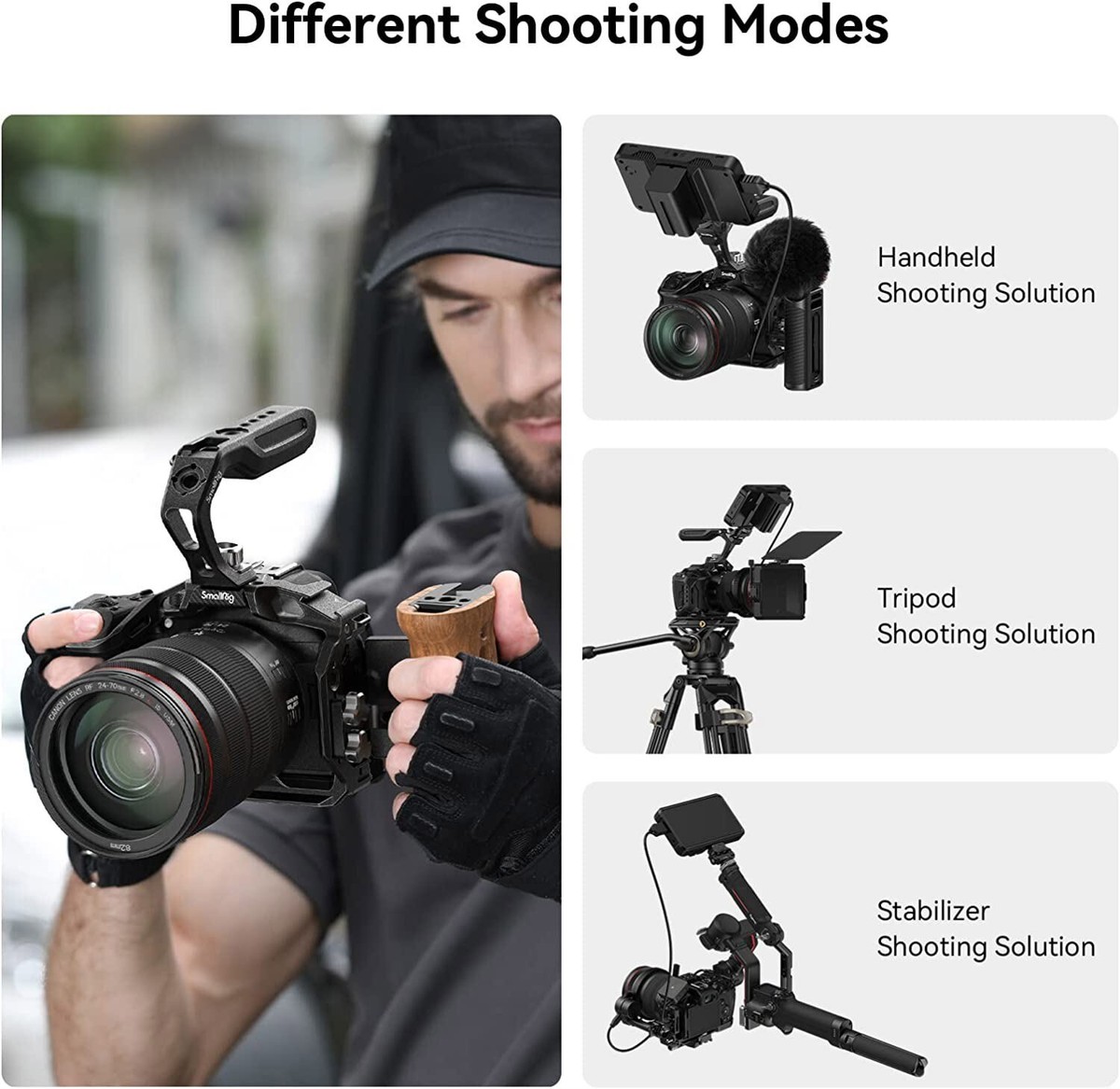SmallRig EOS R7 Cage Kit + ARRI Locating Top Handle for Canon EOS 