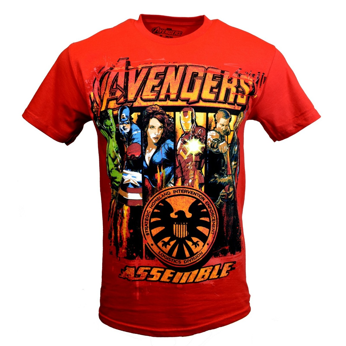Men's T-shirt- AVENGERS Assemble-Marvel Comics Superhero -Size
