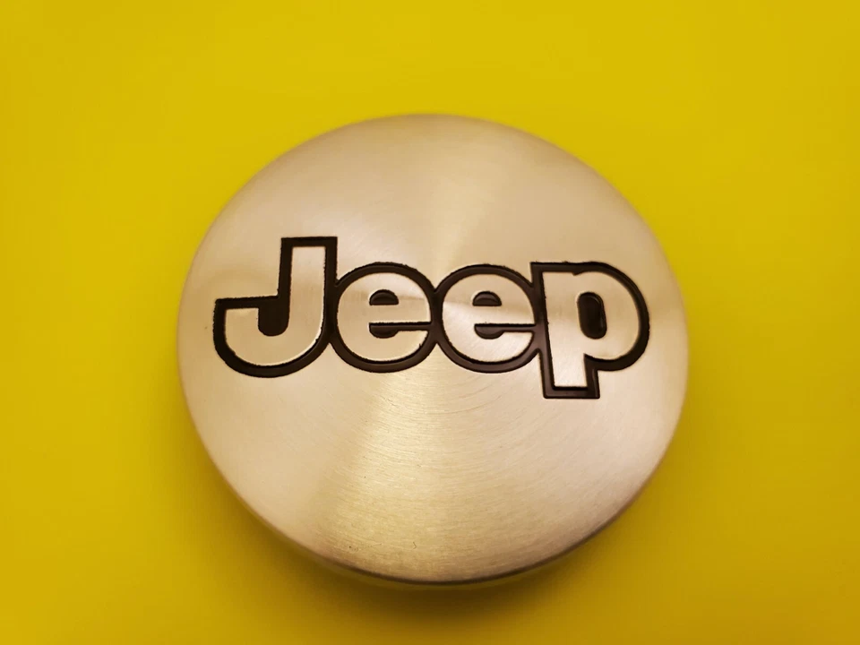 Jeep Set of 4 Chrome J Wheel Center Caps Liberty Grand Cherokee Wrangler Foto 4 de 4
