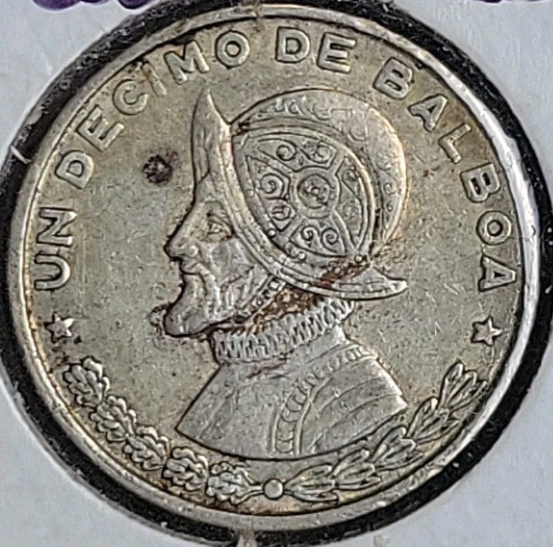 1961 One Tenth 1/10th balboa un decimo de balboa