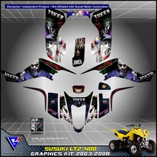 SUZUKI LTZ 400 2003 2004 2005 to 2008 Graphics kit Stikers Decals stickers atv