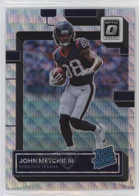 2022 Panini Donruss Optic Rated Rookie Wave Prizm /300 John Metchie III #217 dq2