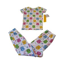 Care Bears Kids 2-Piece Pajama Set Short Sleeve Top Pants Multicolor Size 10 NEW