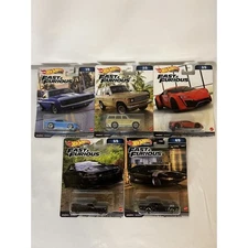 Hot Wheels Premium Fast & Furious 2023 Complete Set of 5 Cars HNW46-B 1/64