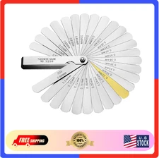 Universal Feeler Gauge Set Stainless Steel Thickness Gauge 32 Blades