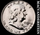 1954-D Silver Franklin Half Dollar - FBL - Choice Gem Brilliant Unc++++  #K2524