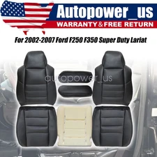 7Pcs For 2002-2007 Ford F250 F350 XLT Front Seat Cover & Driver Foam Cushion