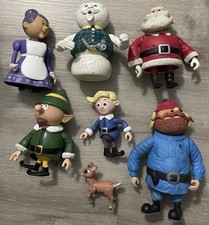 Vintage Rudolph the Red Nosed Reindeer  Island Of Misfit Toys Figures Lot of 7