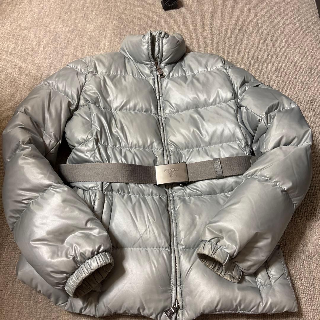 USED PRADA SILVER DOWN JACKET ACCEPTABLE - image 14