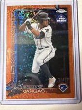 2025 Topps Pro Debut Echedry Vargas Orange Mini Diamond/25
