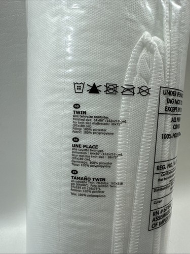 IKEA MYSKGRAS Comforter Cooler Insert TWIN White 402.718.91 64 x 86 Summer Duvet - Picture 3 of 5