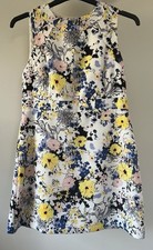 Floral WAREHOUSE Shift Dress - Quality LINEN-Look Fabric - Size 14  - BNWT