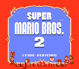 Super Mario Brothers 2 Rare NES Nintendo Game Bros II