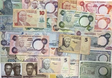 NIGERIAN NAIRA BANK NOTES - CHOICE OF STYLE & NOTE - NIGERIA