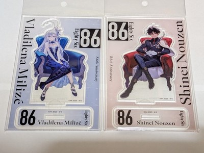86 Eighty Six figure acrylic stand set of 2 Lena Shin Japan anime ka New F/S
