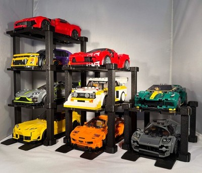 LEGO Speed Champions Auto Display Stand Lift 2 3 4 5 Menge Kapazität Schreibtisch Regal