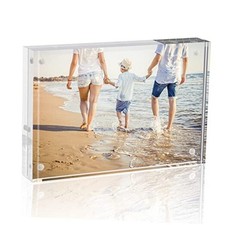 Picture Frame, 8x10 Acrylic Photo Frames Horizontal Magnet Double 8X10 1 Pack
