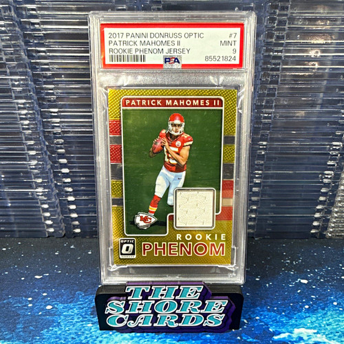 2017 Panini Optic Mahomes II Rookie Phenom Jersey #7 PSA 85521824