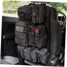 MAIKER Tactical Car Seat Back Organizer, Upgrade Tactical Vehicle Panel Black