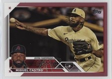 2023 Topps Update Mother's Day Hot Pink /50 Miguel Castro #US284 10ba