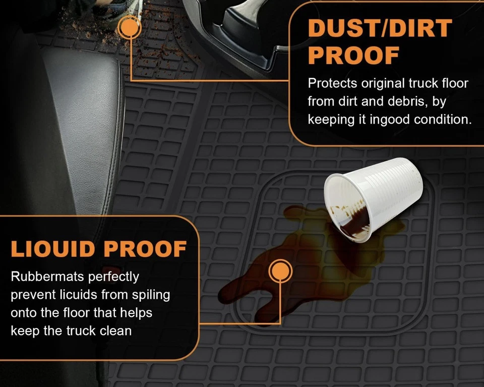 Alfombrilla de goma para camión de alta resistencia Freightliner M2-106/M2-112/108SD/114SD 2 un. Foto 3 de 3