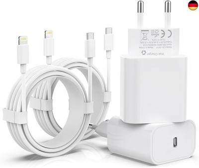 [MFi Certified] 25W USB C Ladegerät,4er Pack iPhone Ladegerät und iPhone L