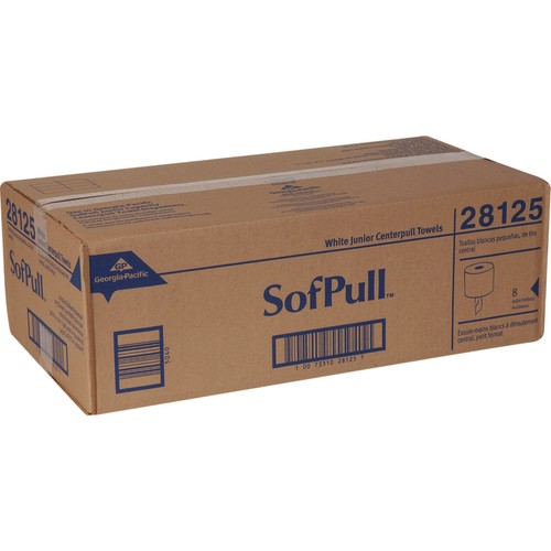 Gorra SofPull Premium Jr. Toallas de papel de 1 capa, 275 por rollo, paquete de 8 rollos - Imagen 7 de 8