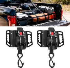 UNIONLUX Retractable Ratchet Straps Heavy Duty Fit for Ford F150, Upgraded 360°