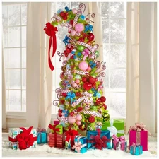 **VIRAL**Pre-Lit Christmas Tree - 7.5 ft GRINCH TREE