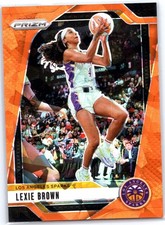2024 Panini Prizm WNBA #110 Lexie Brown Ice Orange Prizms