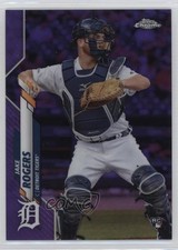 2020 Topps Chrome Purple Refractor 176/299 Jake Rogers #47 Rookie RC 0q3