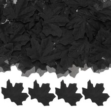 200 PCS Artificial Maple Leaves Black Fake Fall Autumn Wedding Party Wreath