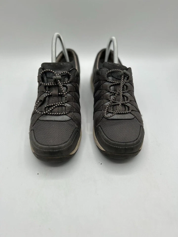 Женские комфортные спортивные кроссовки Dansko серые замшевые кожаные на шнуровке с круглым носком - Изображение 2 из 4