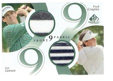 Fred Couples Lee Janzen 2002 SP Game Used Edition Front 9 Fabric Double 012 /200