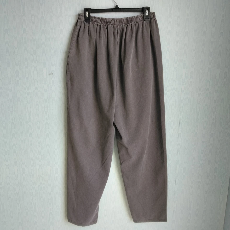 Pantalones de mezclilla informales de colección Bobbie Brooks para mujer 30x29 cintura elástica gris Foto 4 de 4