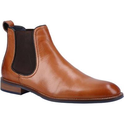 Hush Puppies Diego Chelsea Leder Herren hellbraun Stiefel