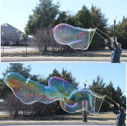 Bubble Wand,3 Style Giant Bubble Wand Outdoor Toy for , Recyclable Stainless ... - Picture 6 of 7