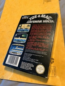 Joe & Mac Caveman Ninja NES - Rare retro game boxed with inner sleeve - Nintendo