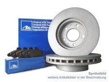 ATE Bremsscheiben Set + Bel�ge f�r BMW E63 E64 E60 E61 5er Touring 6er 520 523