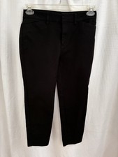 NINE WEST women’s  SIZE 6P/BLACK STRETCH CAPRIS DRESS PANTS/ Front Pockets